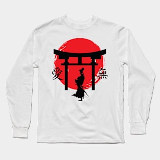 Samurai in black Long Sleeve T-Shirt